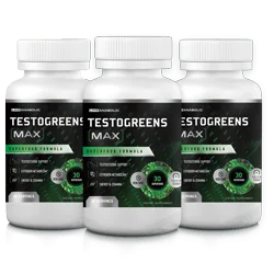 TestoGreens Max 3 Bottle Package &mdash; 90-day supply at $59 per bottle, free US shipping